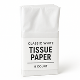 Classic White Tissue Paper - 8 Count